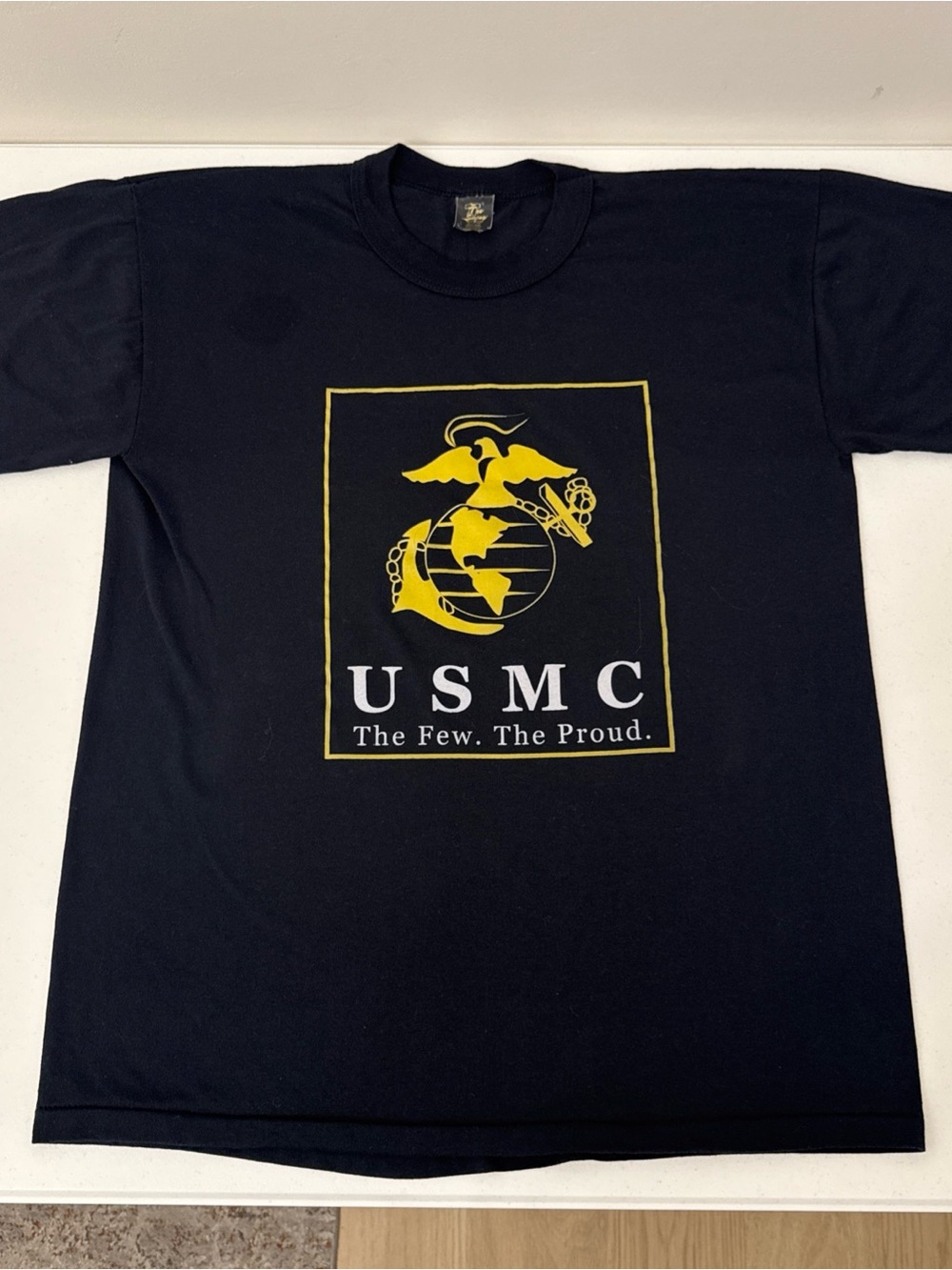 VTG 80s 90s USMC The Few The Proud T Shirt L Single Stitch Tee Swing Made In USA